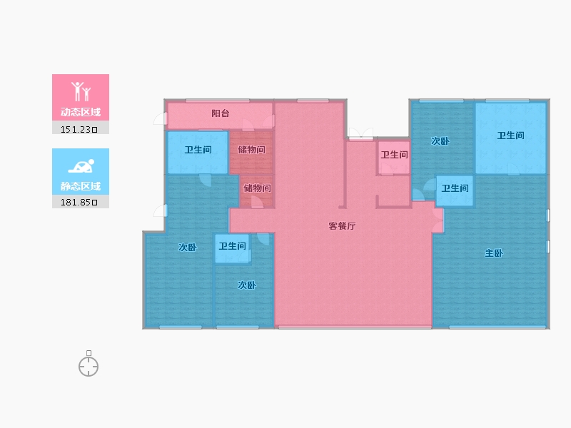 江苏省-苏州市-橡树湾花园-二期-315.00-户型库-动静分区