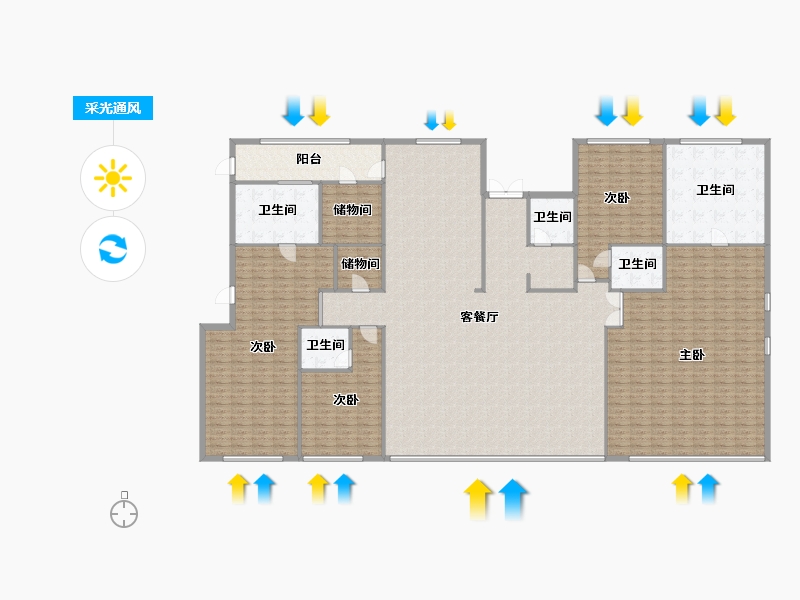 江苏省-苏州市-橡树湾花园-二期-315.00-户型库-采光通风