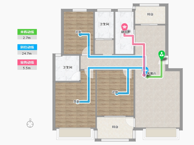 河南省-郑州市-绿都澜湾-99.00-户型库-动静线