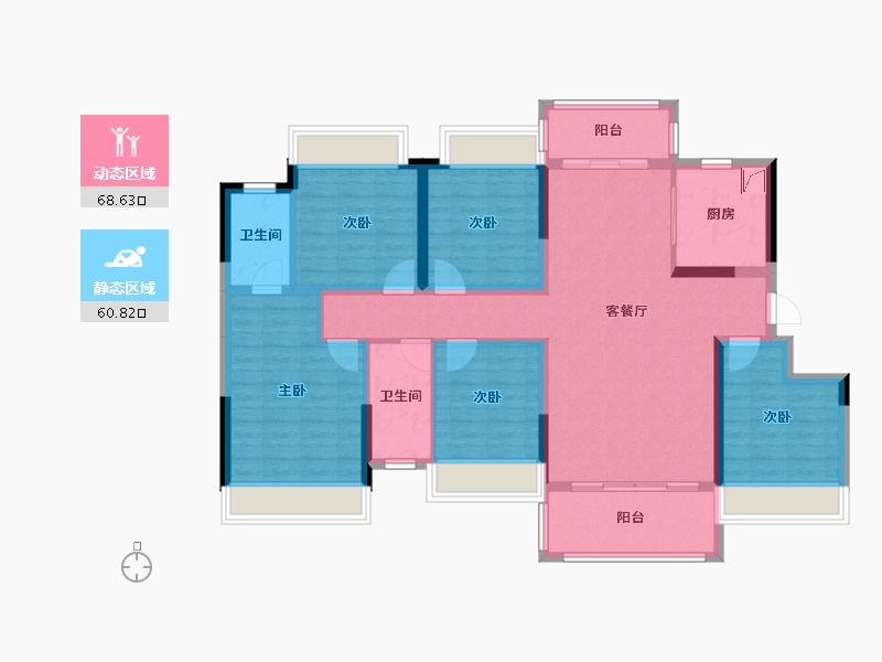 广西壮族自治区-贺州市-贺州彰泰郡-113.00-户型库-动静分区