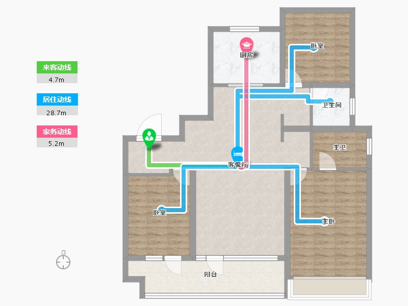 山东省-潍坊市-海通学府新苑-103.20-户型库-动静线