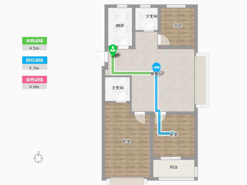 山东省-潍坊市-恒信阳光假日-83.20-户型库-动静线