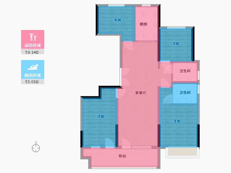 山东省-青岛市-双利城央府-100.00-户型库-动静分区