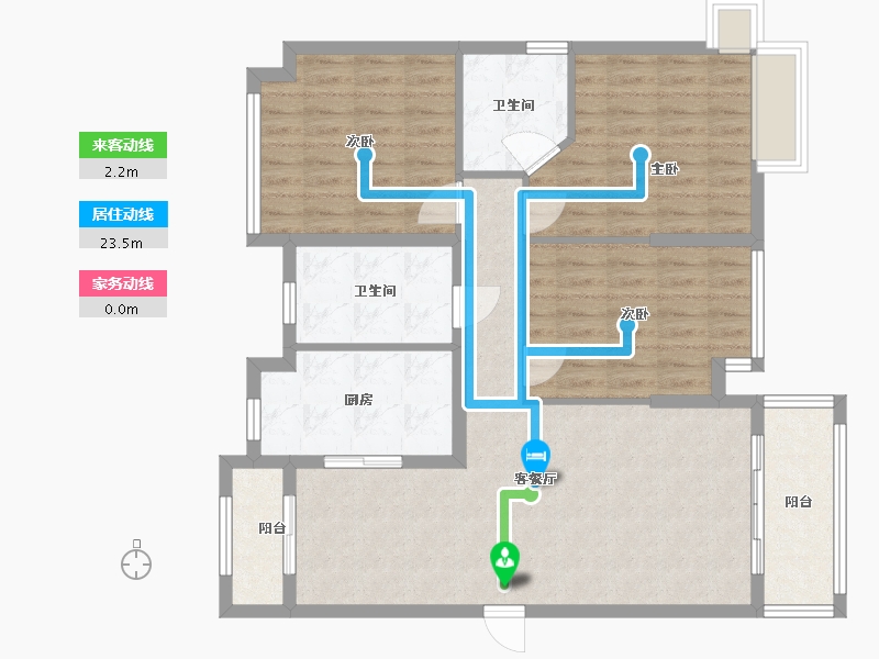 湖南省-永州市-永州一号花园-97.00-户型库-动静线