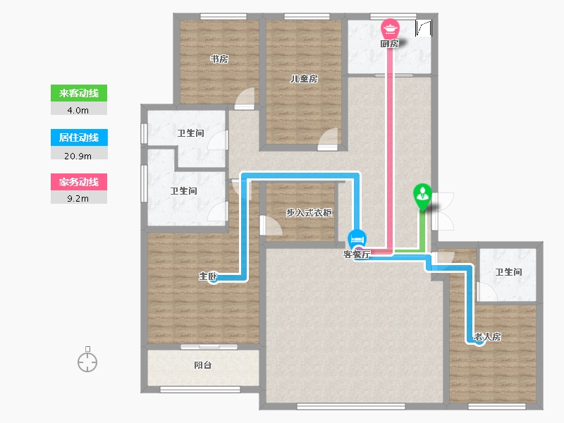 山西省-太原市-融创中心-175.57-户型库-动静线