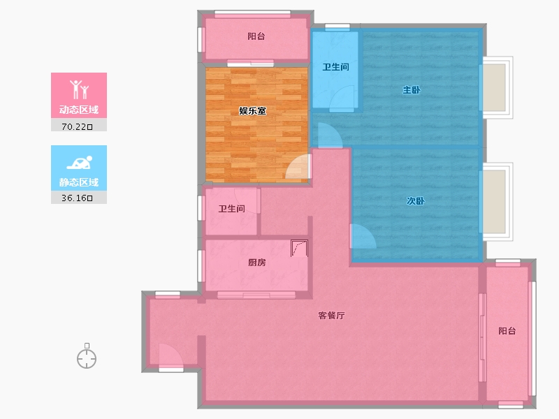 湖南省-衡阳市-清水塘小区-120.00-户型库-动静分区