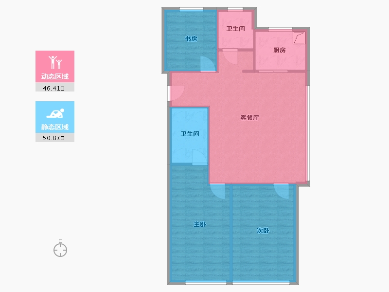 山东省-青岛市-青特地铁花屿城-89.00-户型库-动静分区