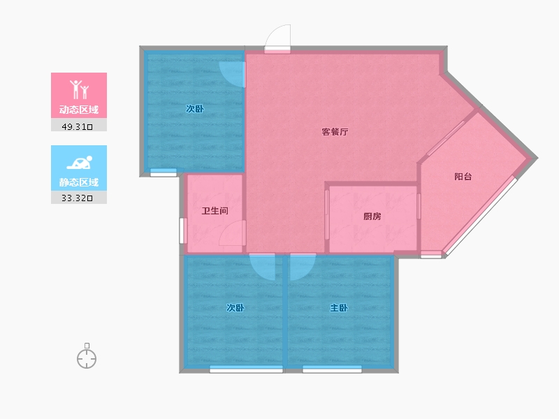 广西壮族自治区-北海市-金域华府-84.92-户型库-动静分区