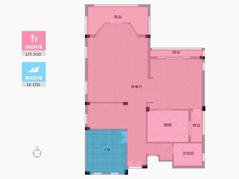 四川省-成都市-长滩壹号-532.00-户型库-动静分区