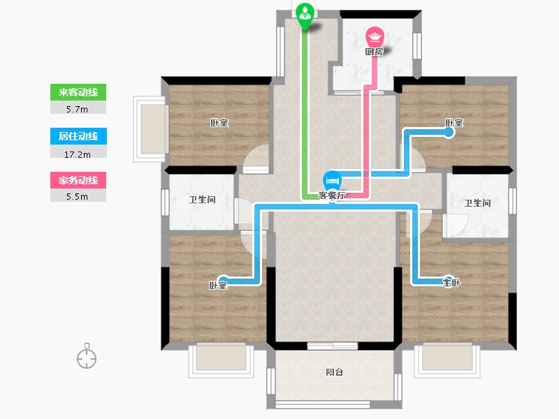 广东省-惠州市-仁和美地-118.00-户型库-动静线