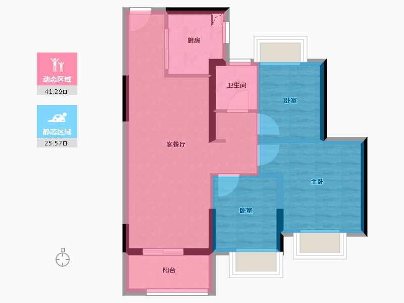 湖北省-武汉市-武汉恒大科技旅游城-59.03-户型库-动静分区