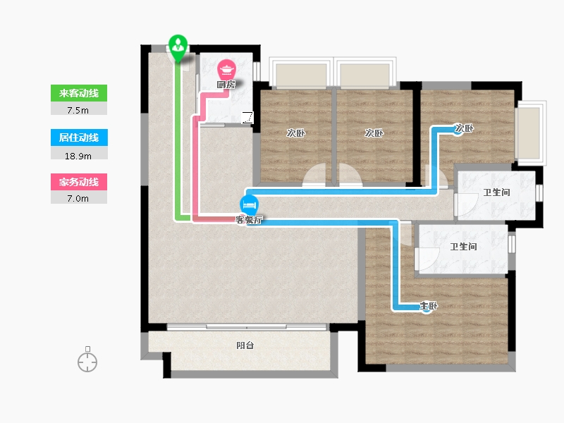 广东省-东莞市-保利·世茂·阳光城·阅云台-112.00-户型库-动静线