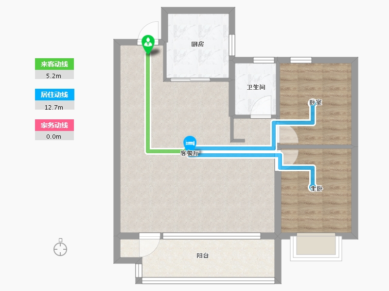 山东省-青岛市-卓越玺悦-71.19-户型库-动静线