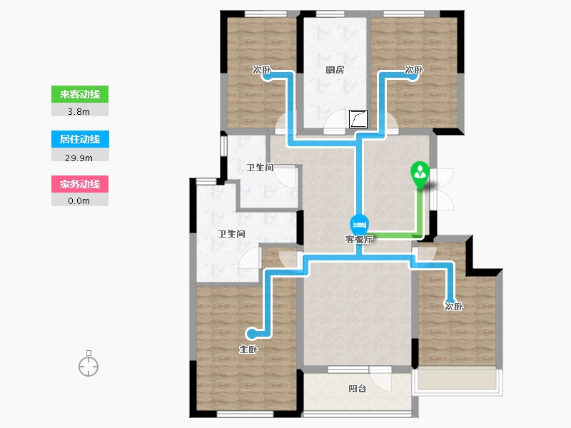 江苏省-无锡市-新力朗诗熙华府-117.28-户型库-动静线