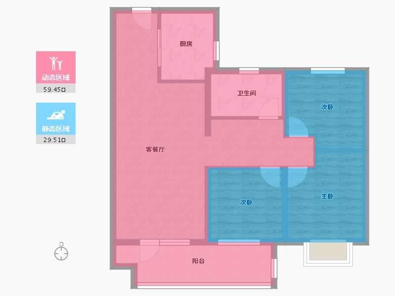 山东省-青岛市-灵山湾壹号-79.00-户型库-动静分区