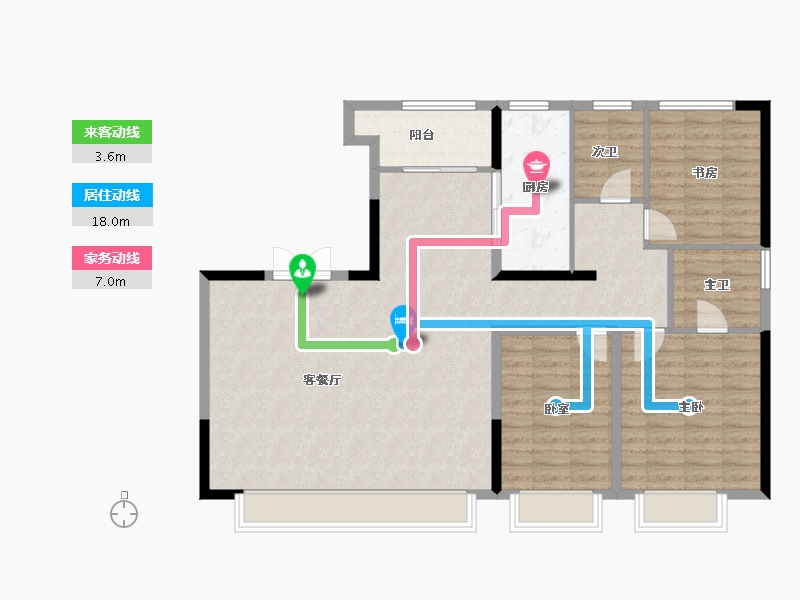 河北省-石家庄市-紫薇·华发CID中央首府-113.60-户型库-动静线