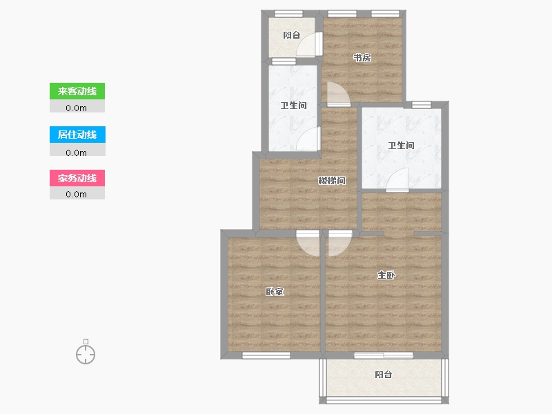 陕西省-咸阳市-中天诚品-69.05-户型库-动静线