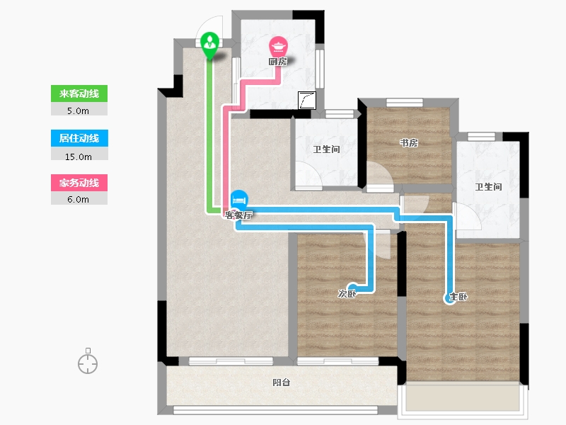 浙江省-绍兴市-和樾府-83.21-户型库-动静线