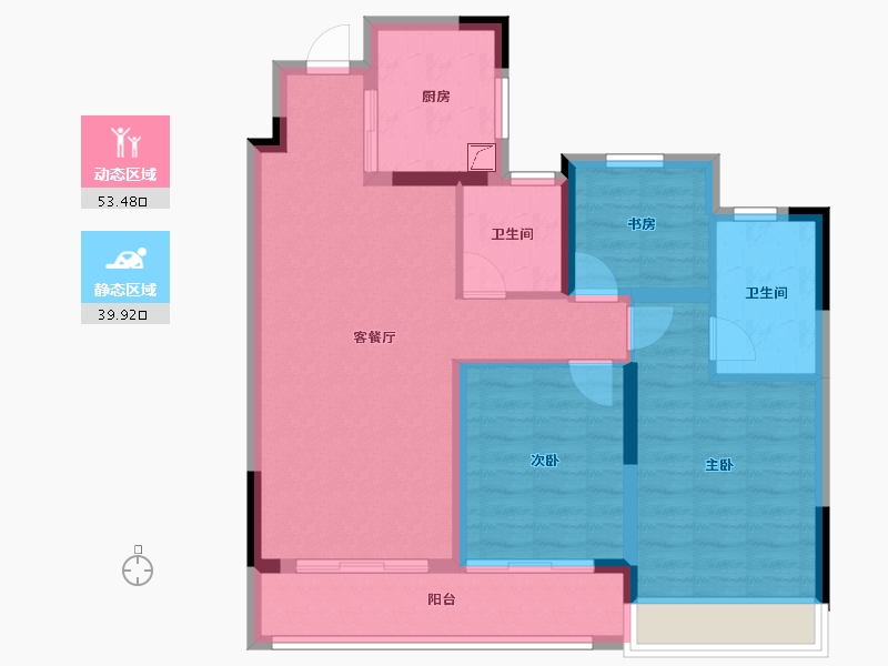 浙江省-绍兴市-和樾府-83.21-户型库-动静分区