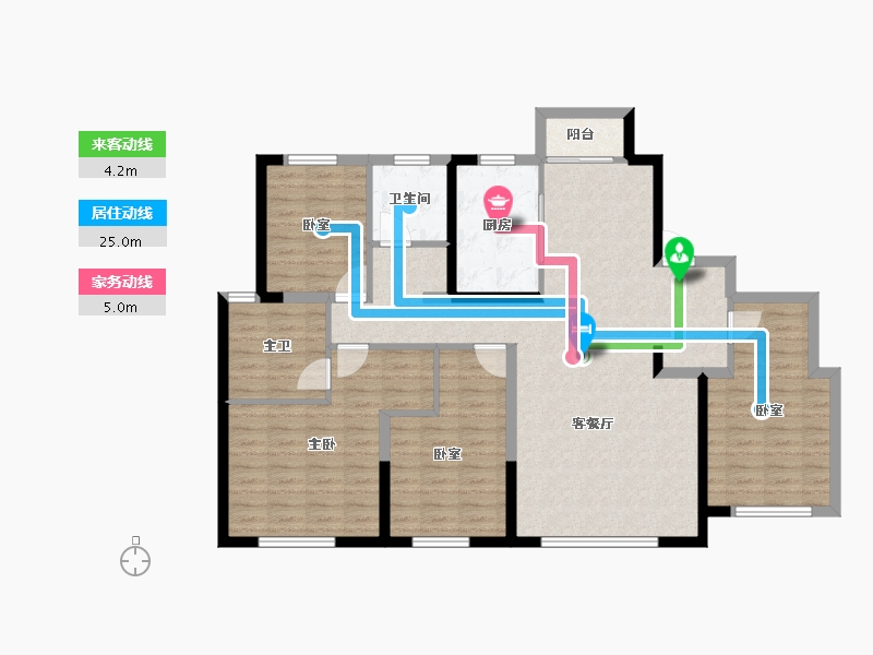 河北省-石家庄市-紫薇·华发CID中央首府-113.60-户型库-动静线