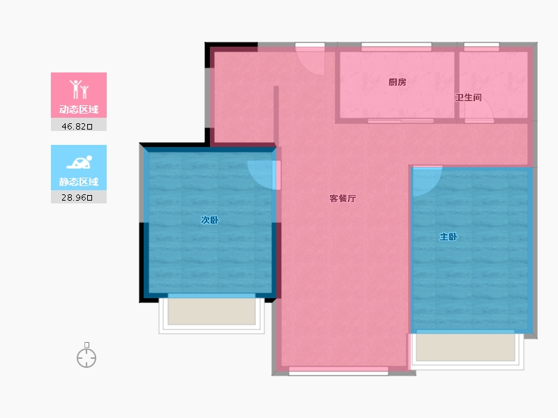 江苏省-无锡市-和玺-68.58-户型库-动静分区