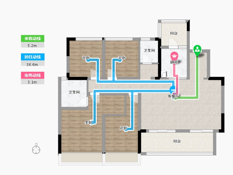 四川省-成都市-龙潭寺TOD龙潭九章-116.23-户型库-动静线