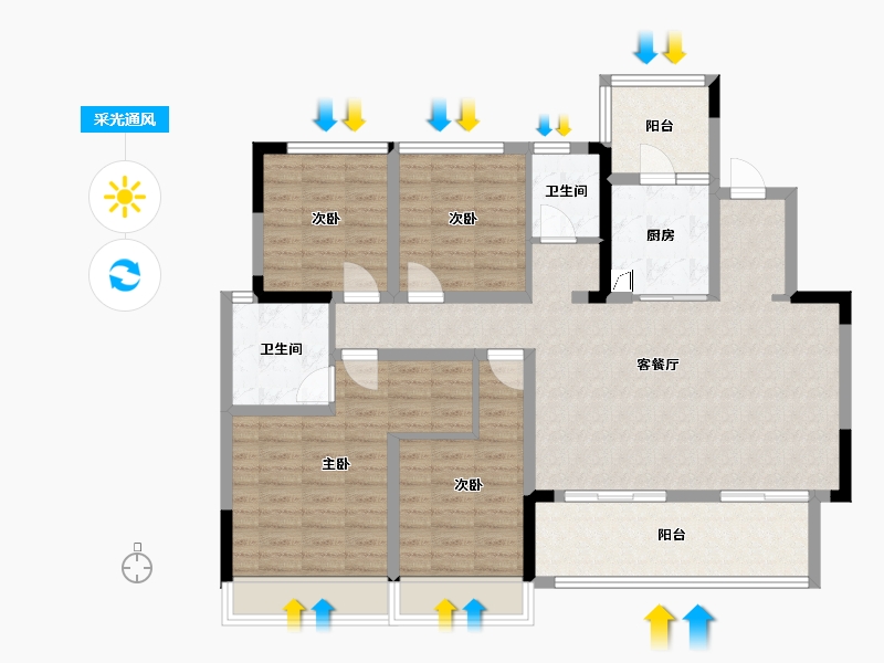 四川省-成都市-龙潭寺TOD龙潭九章-116.23-户型库-采光通风