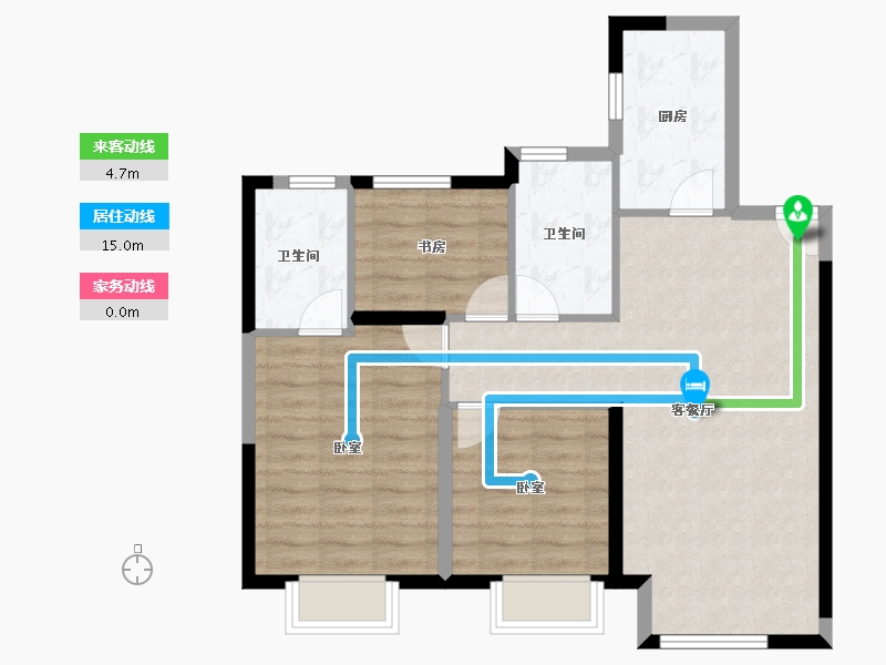 河北省-石家庄市-紫薇·华发CID中央首府-78.40-户型库-动静线