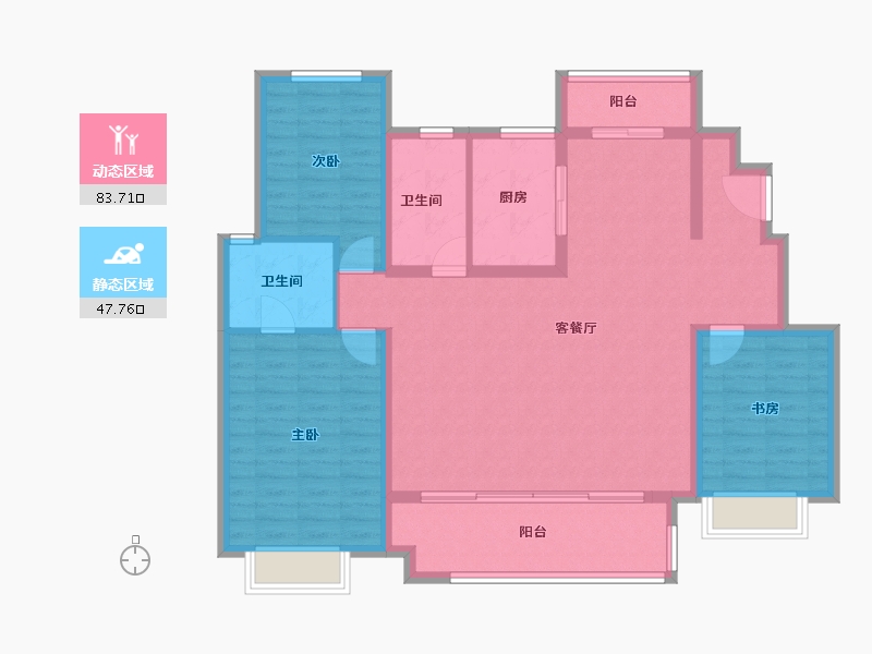 山东省-烟台市-新力珑湾-119.05-户型库-动静分区