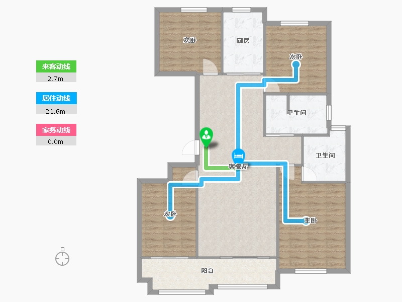 江苏省-南通市-怡沁园-138.00-户型库-动静线