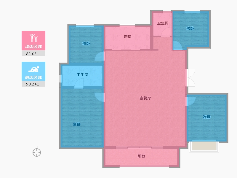 河北省-石家庄市-万科正定文化村-128.00-户型库-动静分区