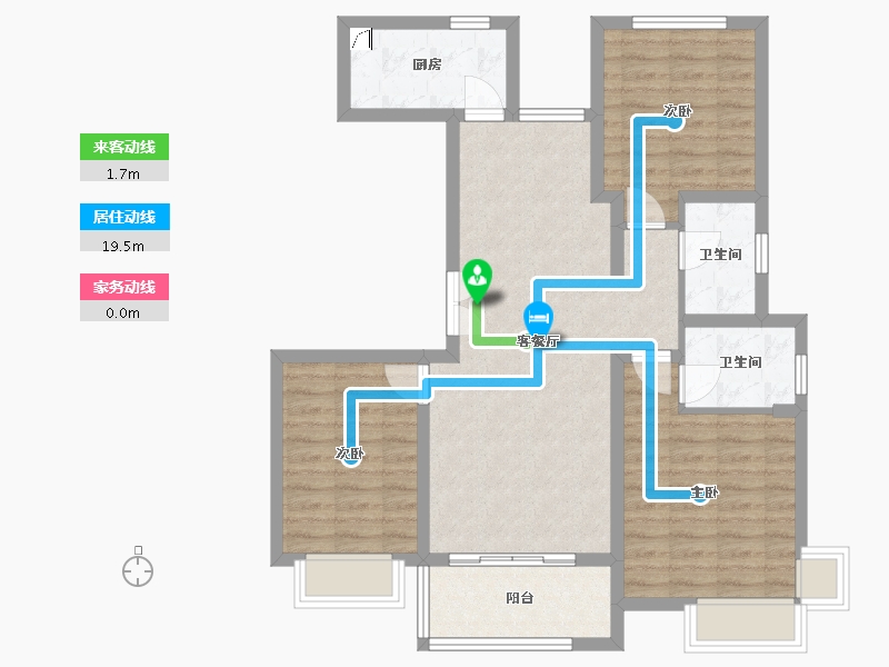 山东省-济宁市-保信 海德佳园-97.00-户型库-动静线