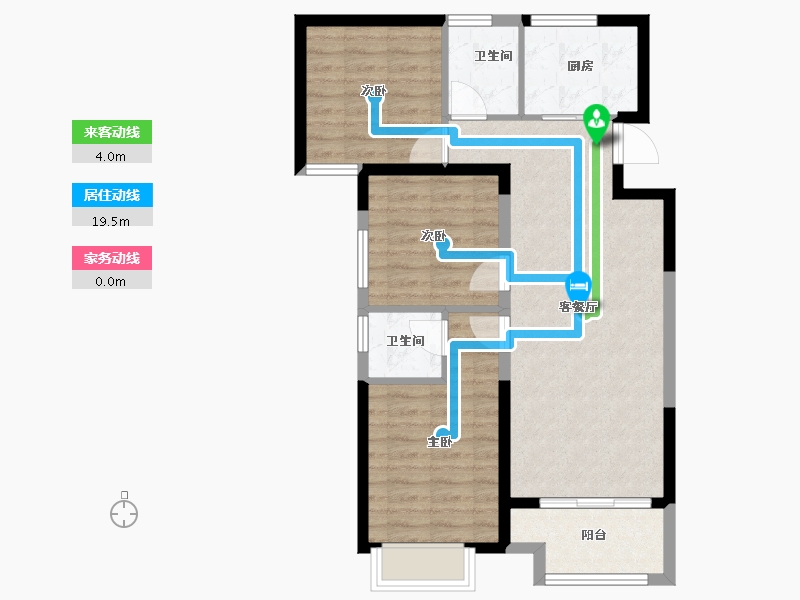 湖北省-武汉市-武汉中国健康谷-74.20-户型库-动静线