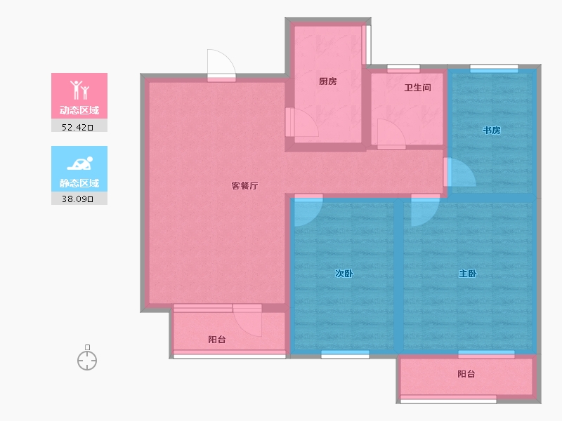 山东省-青岛市-碧水明珠-79.24-户型库-动静分区