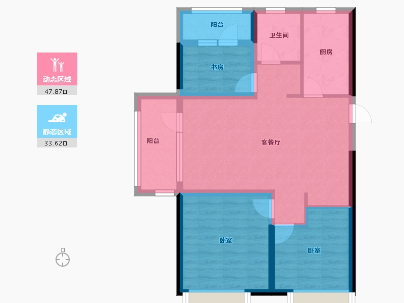 山东省-青岛市-中联依山伴城四期-72.00-户型库-动静分区