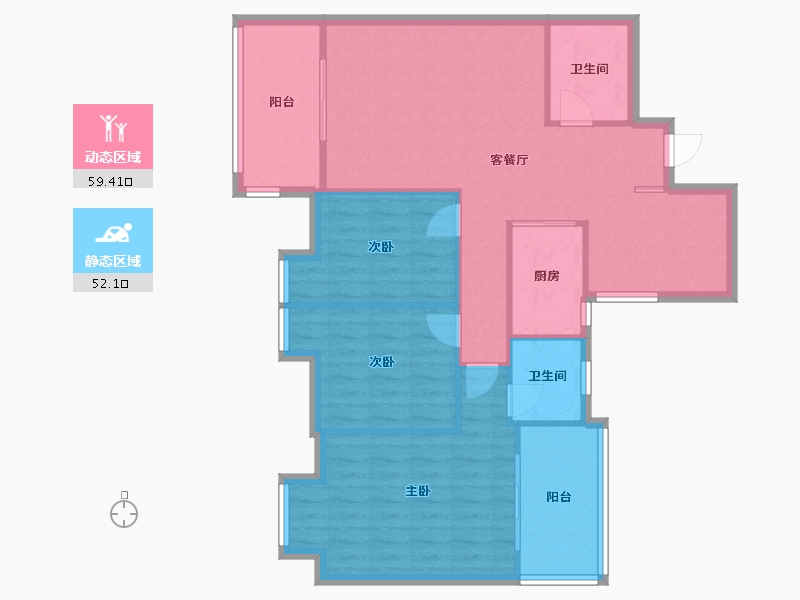 福建省-厦门市-禹洲尊海-100.00-户型库-动静分区