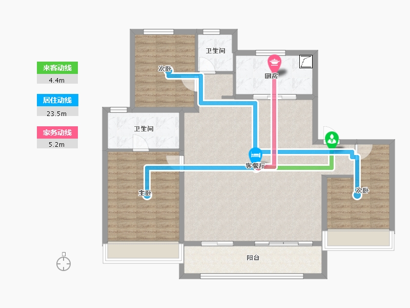 江苏省-无锡市-蠡湖国际小镇-114.44-户型库-动静线