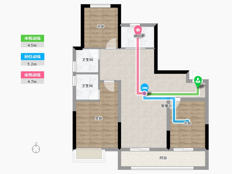 河北省-石家庄市-中国铁建西派江玥-81.63-户型库-动静线