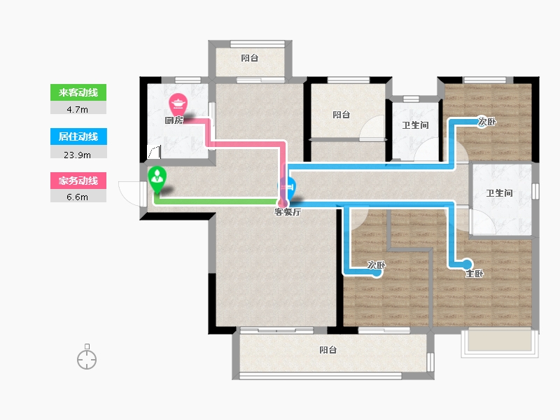 湖南省-长沙市-中建钰和城-114.40-户型库-动静线