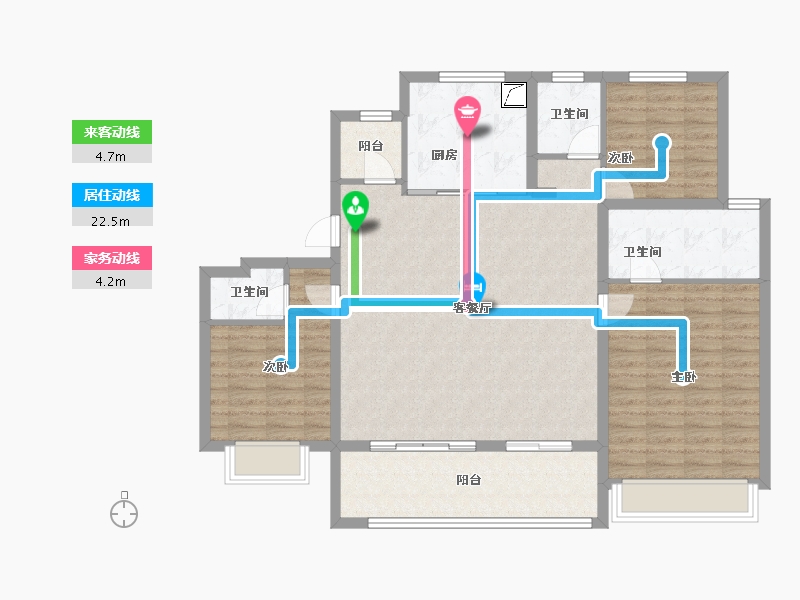 江苏省-无锡市-蠡湖国际小镇-114.64-户型库-动静线