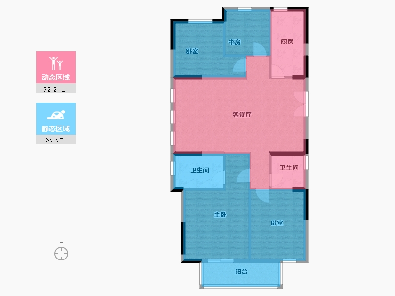 浙江省-温州市-南湖未来社区-114.20-户型库-动静分区