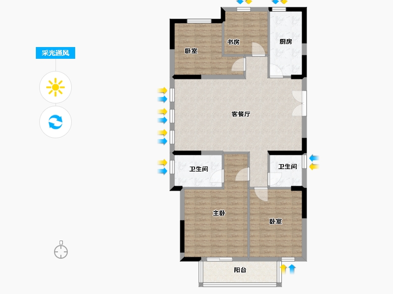 浙江省-温州市-南湖未来社区-114.20-户型库-采光通风