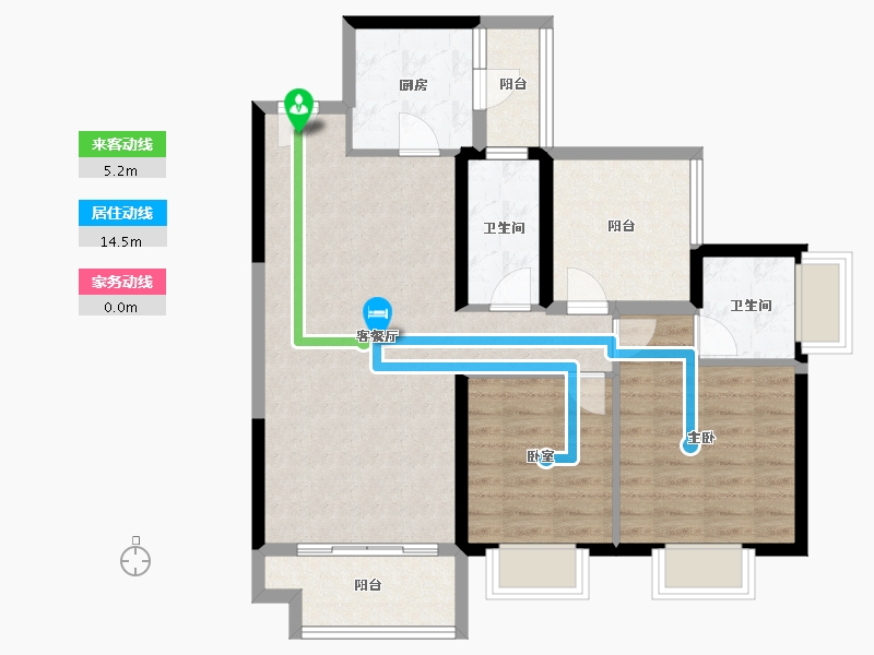 广东省-中山市-金乐上东城-81.60-户型库-动静线