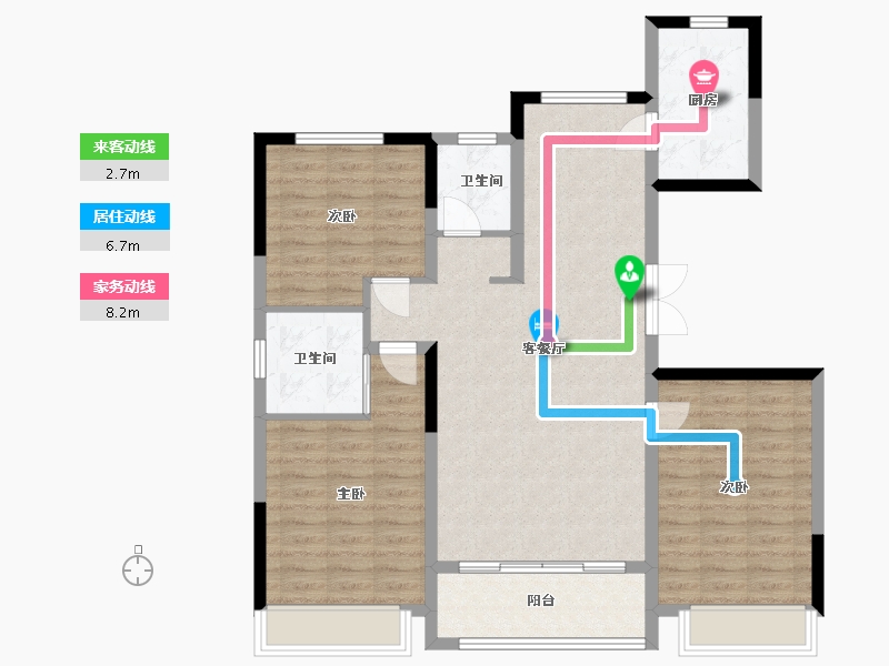 山东省-泰安市-望岳园-110.00-户型库-动静线