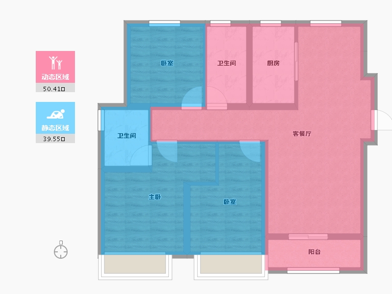 河北省-石家庄市-石家庄融创城-79.62-户型库-动静分区