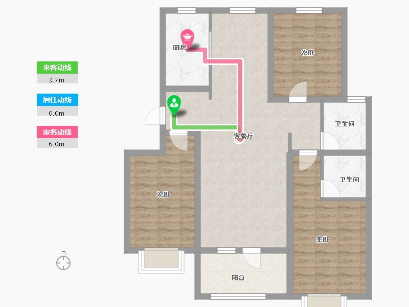 河北省-石家庄市-林荫春天-93.80-户型库-动静线