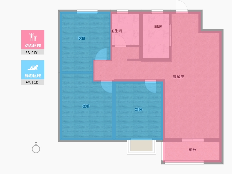 河北省-石家庄市-万科正定文化村-84.00-户型库-动静分区