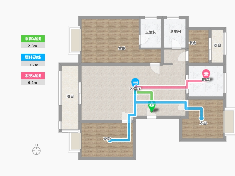 安徽省-滁州市-三巽英伦华第-108.00-户型库-动静线