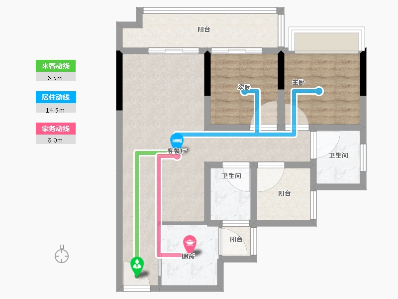 广东省-中山市-锦绣海湾城-78.40-户型库-动静线