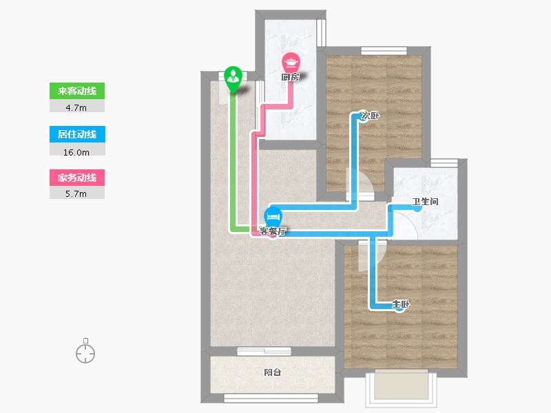 河北省-石家庄市-石家庄融创城-55.62-户型库-动静线